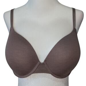 PINK Victoria's Secret Taupe Wear Everywhere Lightly Lined T-Shirt Bra Size 38C
